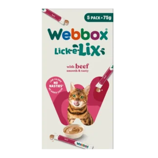 Webbox, Lick-e-Lix with Beef Treats for Cats