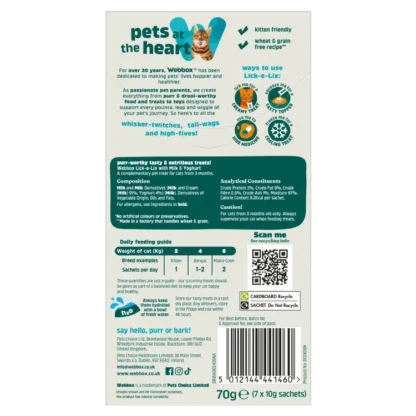 Webbox, Lick-e-Lix with Milk & Yoghurt Treats for Cats - Image 2