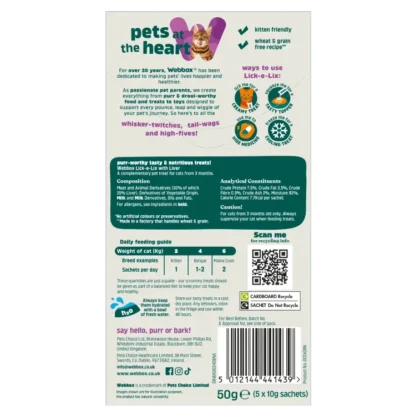 Webbox, Lick-e-Lix Liver Cat Treats - Image 2