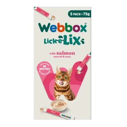 Webbox, Lick-e-Lix Salmon Treats for Cats