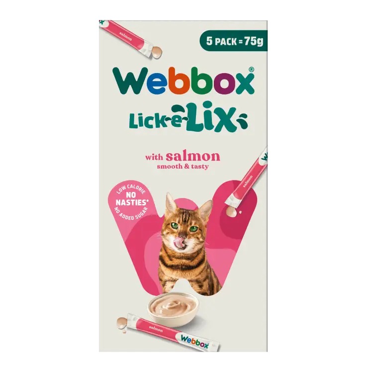 Webbox, Lick-e-Lix Salmon Treats for Cats