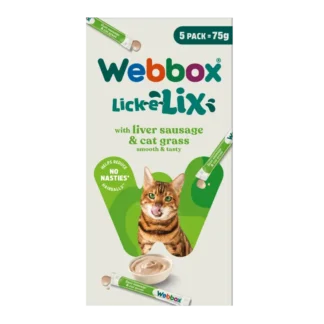 Webbox, Lick-e-Lix Liver Sausage & Cat Grass Treats for Cats
