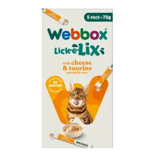 Webbox, Lick-e-Lix Cheese & Taurine Treats for Cats
