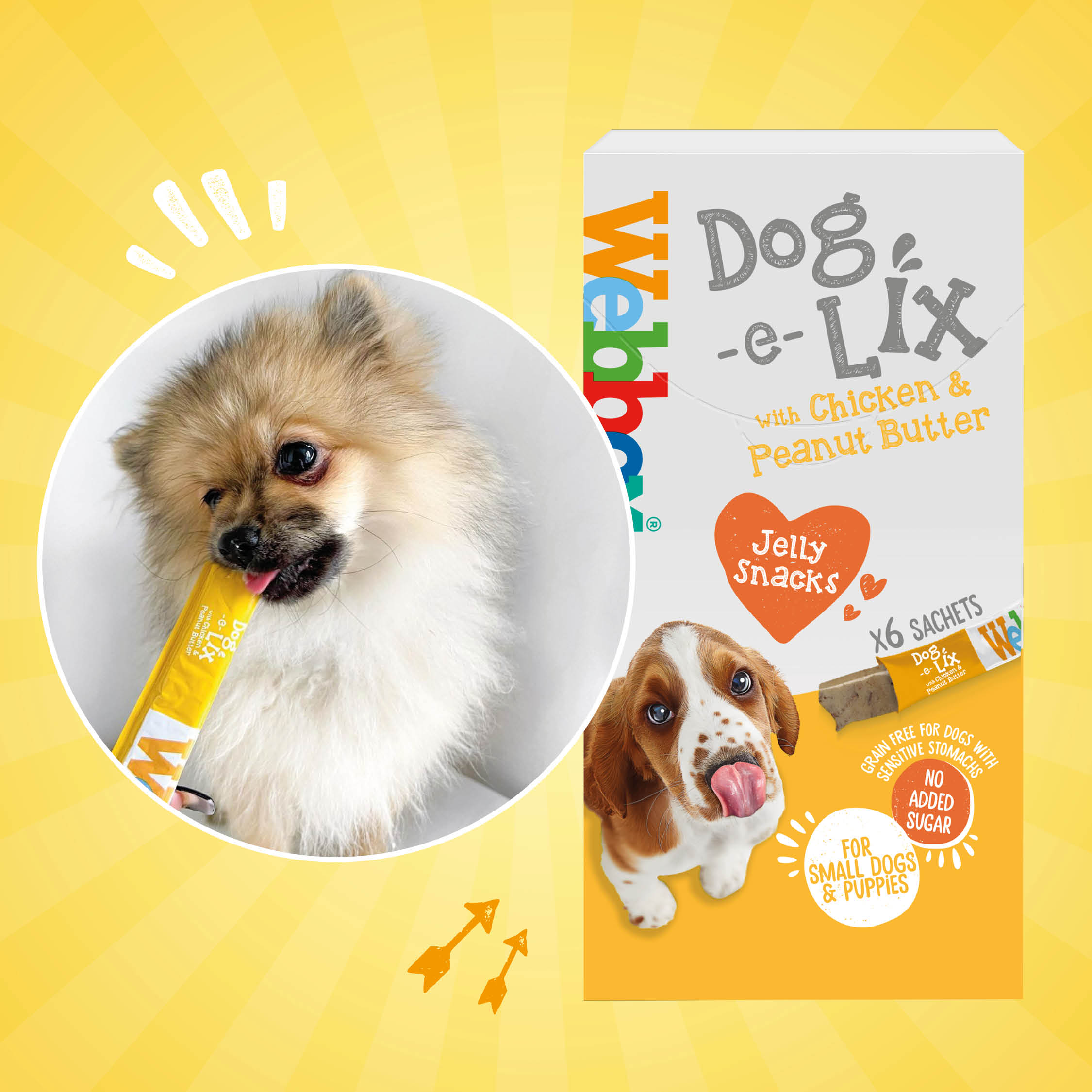 Webbox, Dog e Lix with Chicken & Peanut Butter Creamy Dog Treats - Image 2