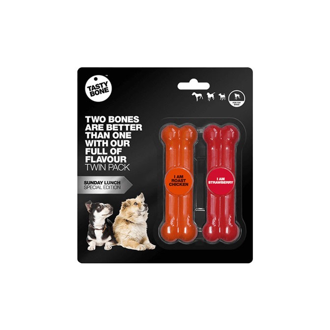 TastyBone, Twin Pack Sunday Lunch Chew Toy