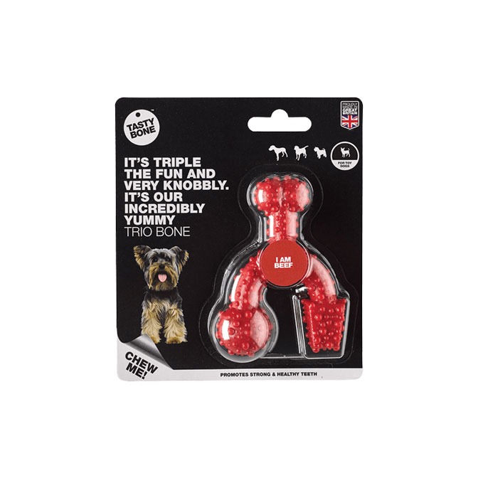 TastyBone, TrioBone Beef Chew Toy