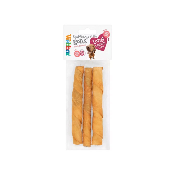 Webbox, Hide Stuffed Pork Rolls Treats for Dogs