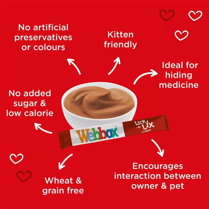 Webbox, Lick-e-Lix with Beef Treats for Cats - Image 2
