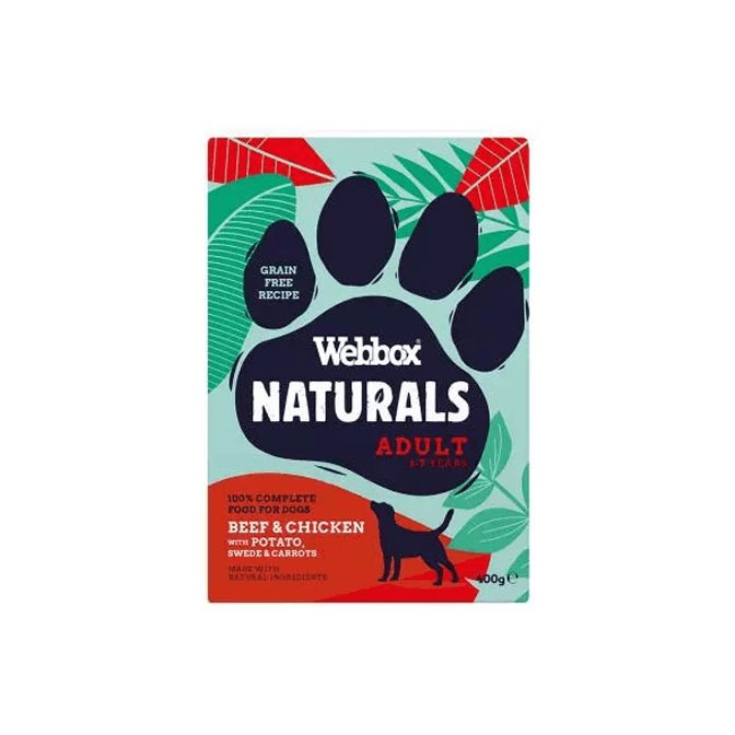 box Naturals, Adult Beef & Chicken with Potato, Swede & Carrots Wet