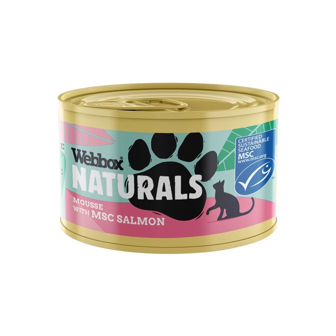 Webbox Naturals, Salmon Mousse Wet Food for Cats