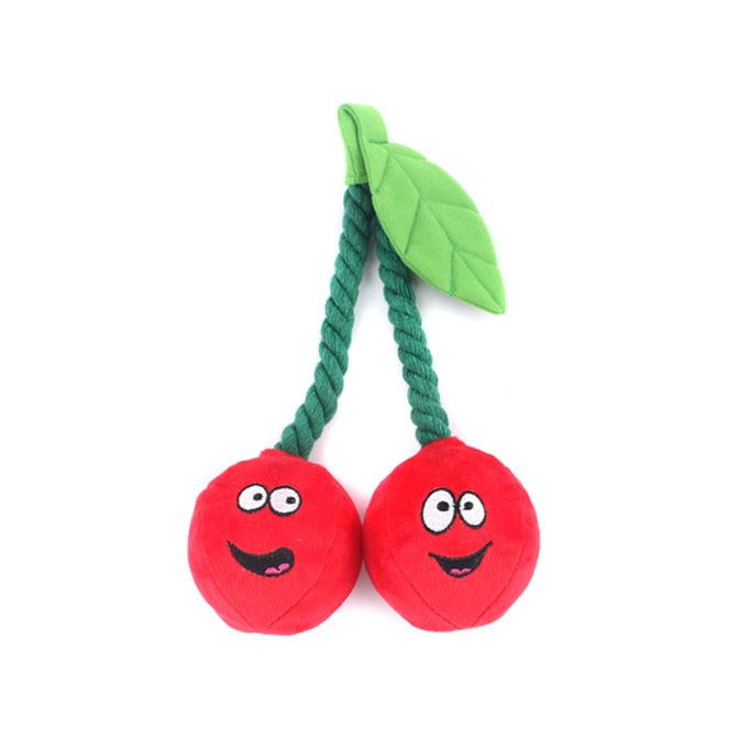 aniMate, Snuggle N' Play Cheerful Cherries Toy for Dogs