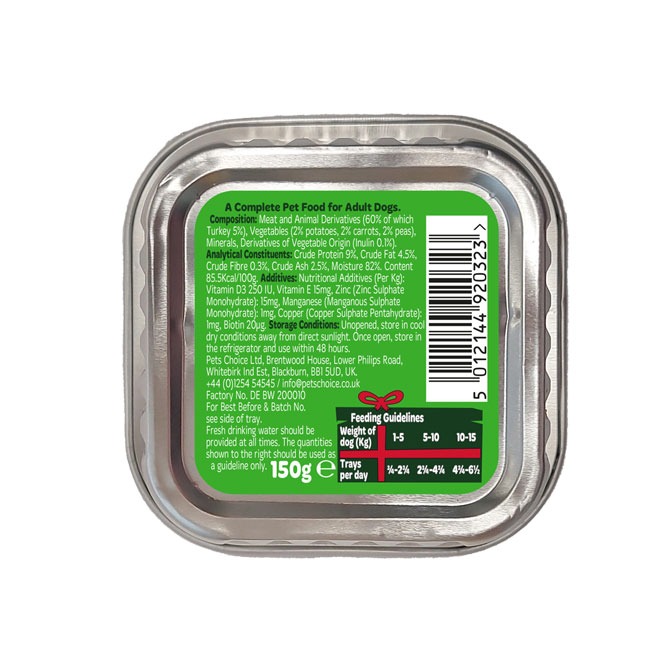 Webbox, Christmas Pate Turkey & Vegetable Dinner for Dogs - Image 2