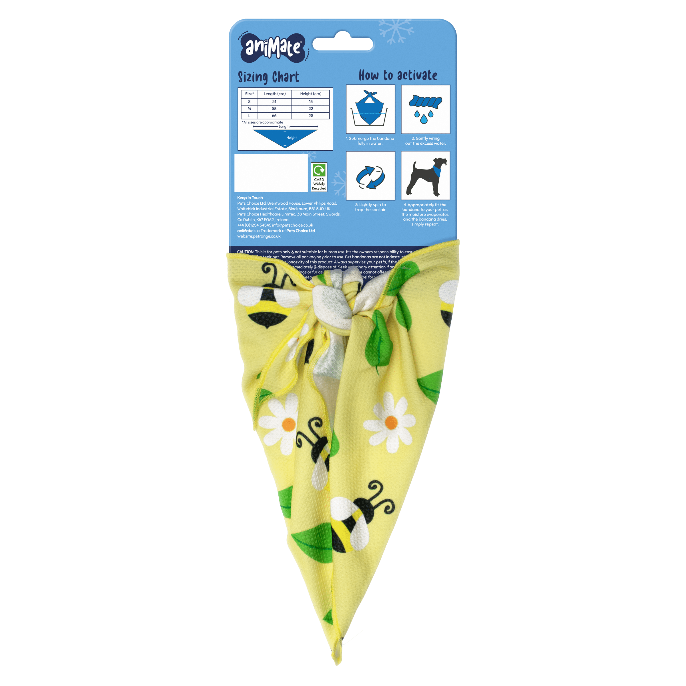 AniMate, Pet Cooling Bandana - Bee for Dogs - Image 6