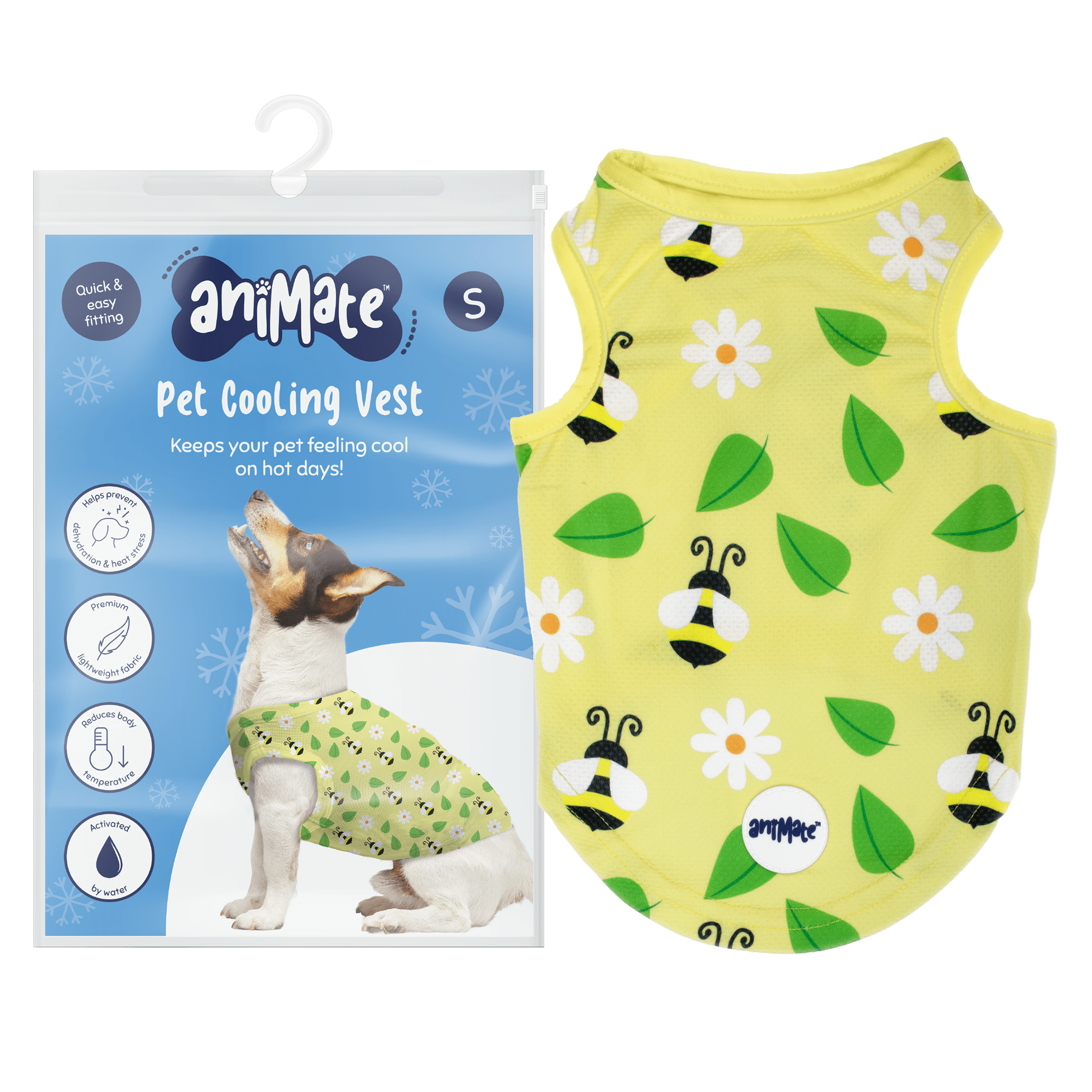 AniMate, Bee Pattern Pet Cooling Vest - for Dogs - Image 4