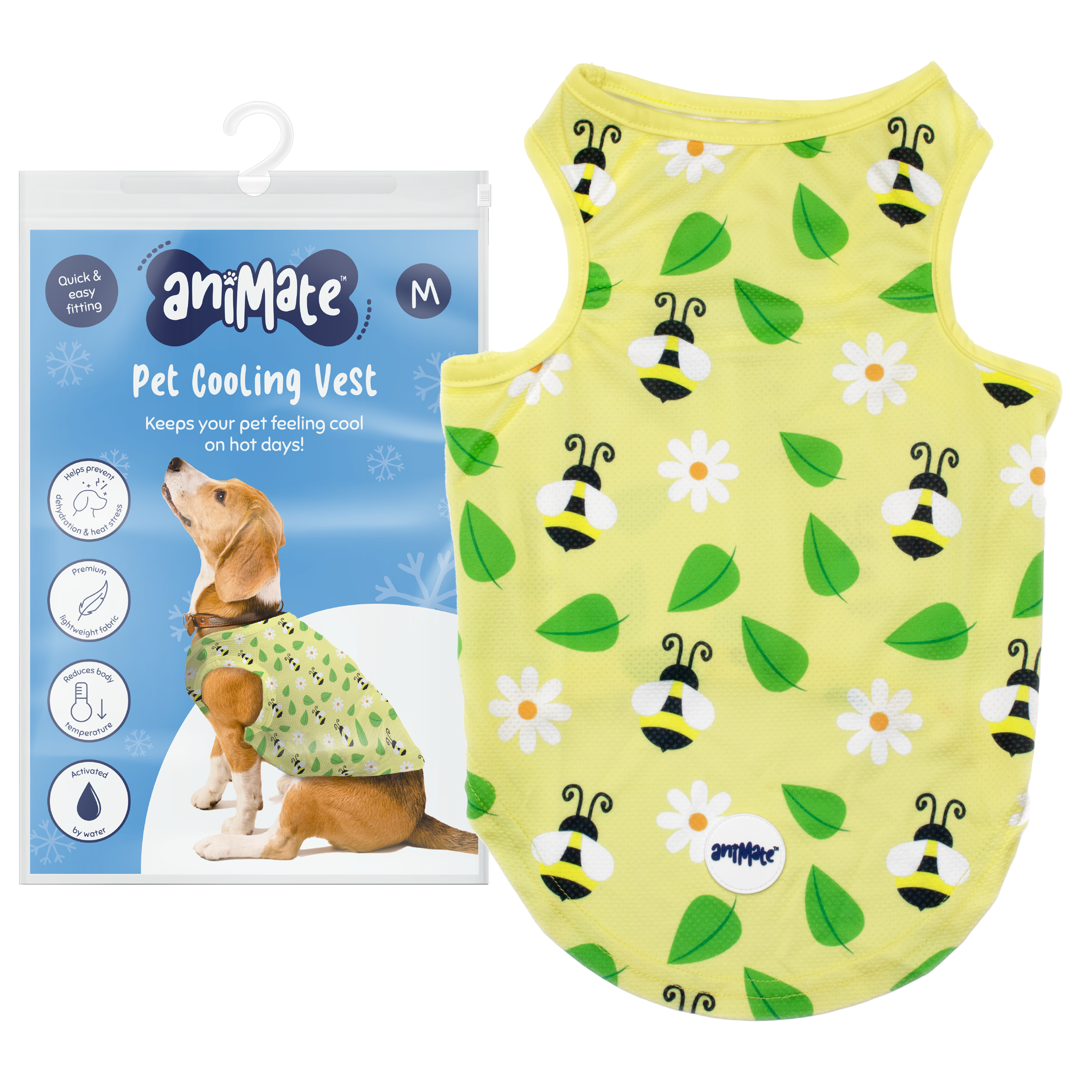 AniMate, Bee Pattern Pet Cooling Vest - for Dogs - Image 6