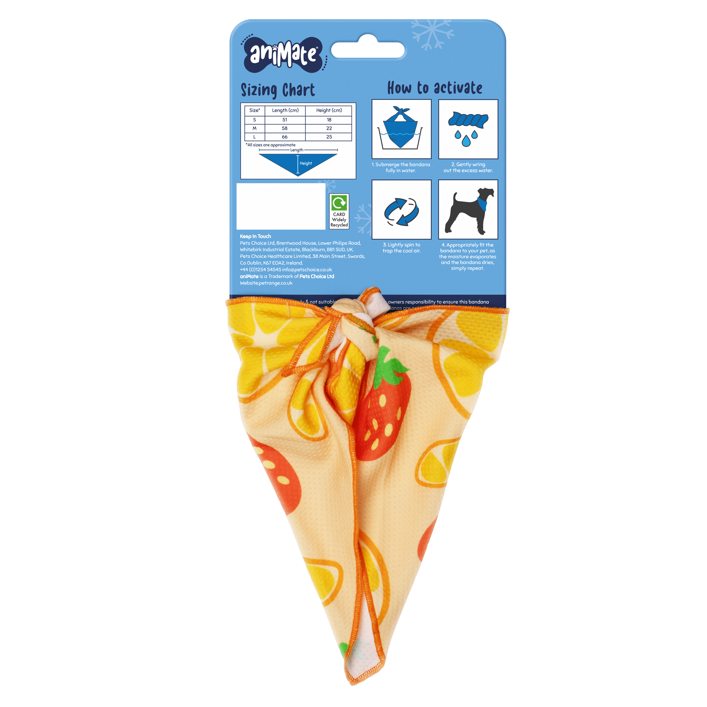 AniMate, Pet Cooling Bandana - Fruit for Dogs - Image 3