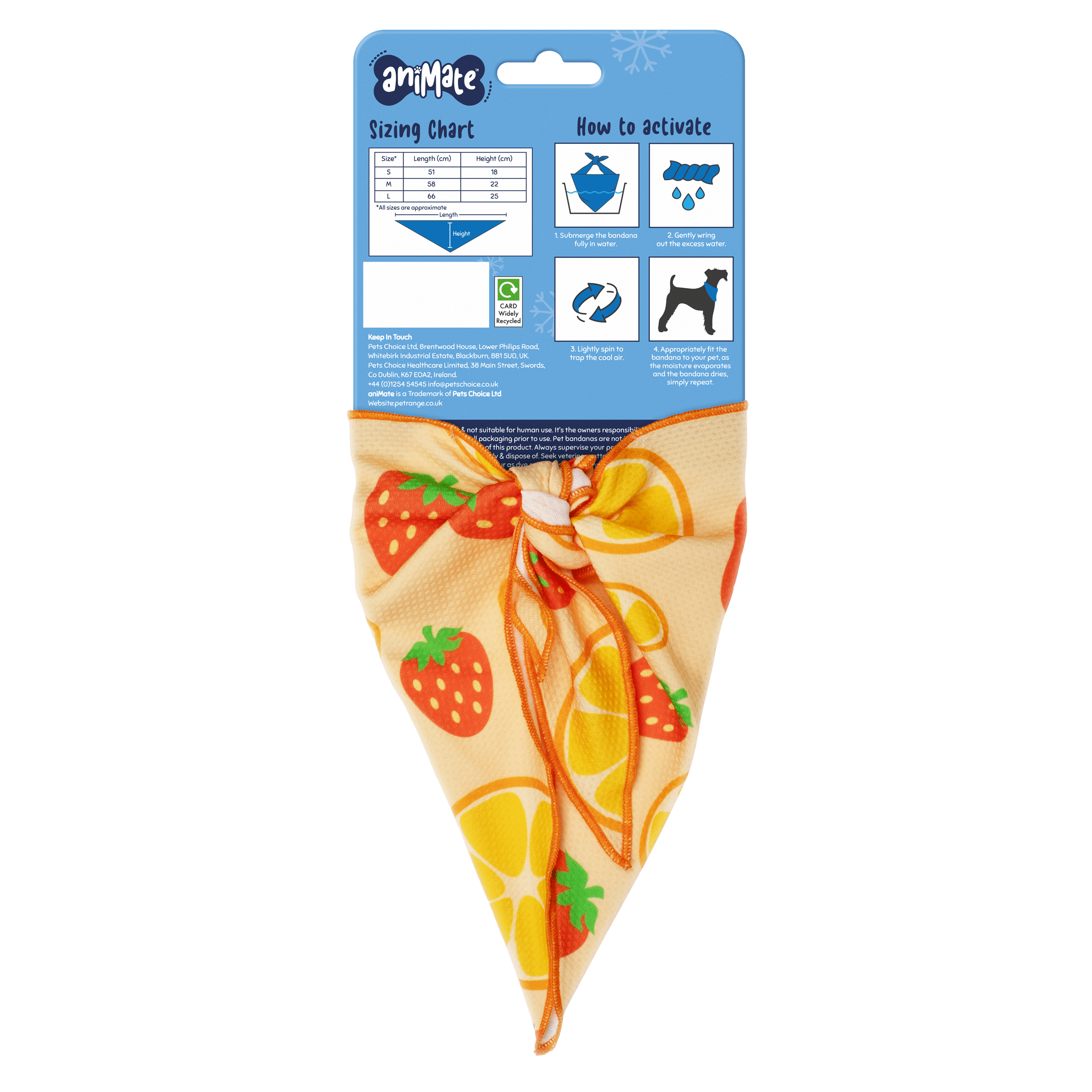 AniMate, Pet Cooling Bandana - Fruit for Dogs - Image 4