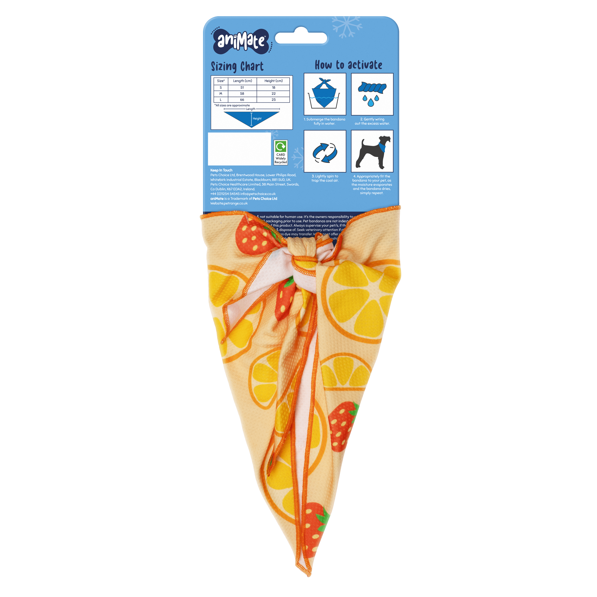 AniMate, Pet Cooling Bandana - Fruit for Dogs - Image 6