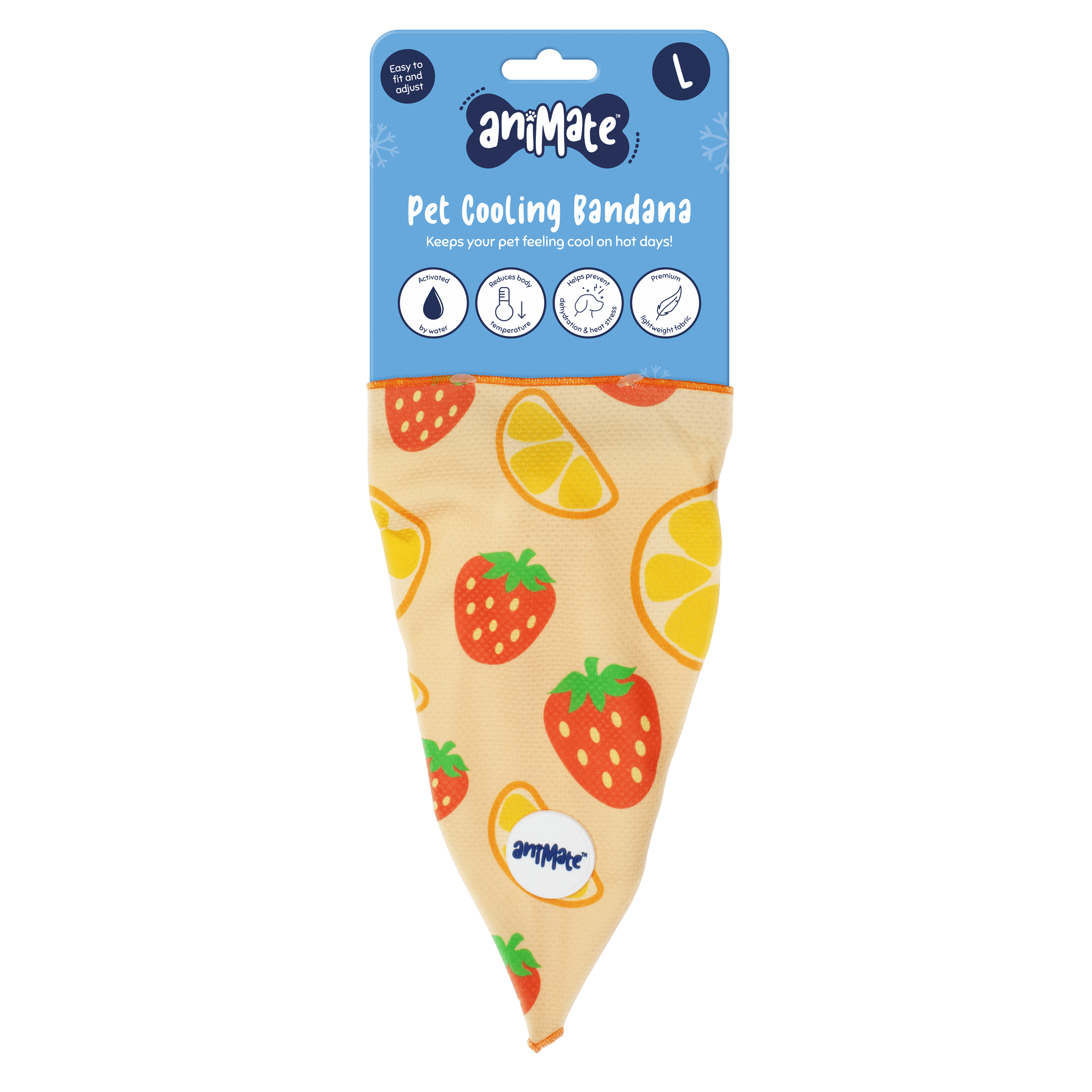AniMate, Pet Cooling Bandana - Fruit for Dogs - Image 2