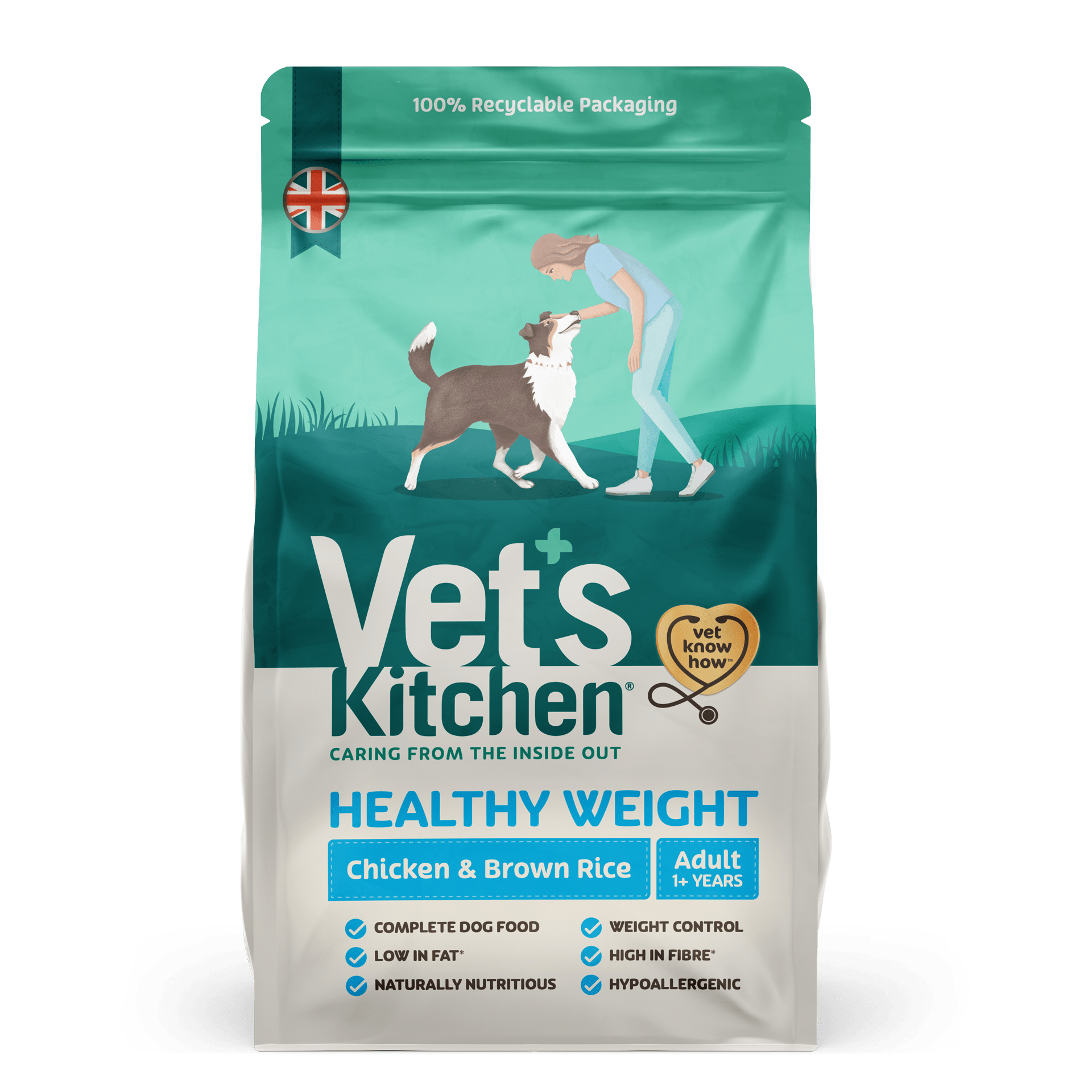 Vet's Kitchen, Healthy Weight Dry Dog Food Chicken & Brown Rice