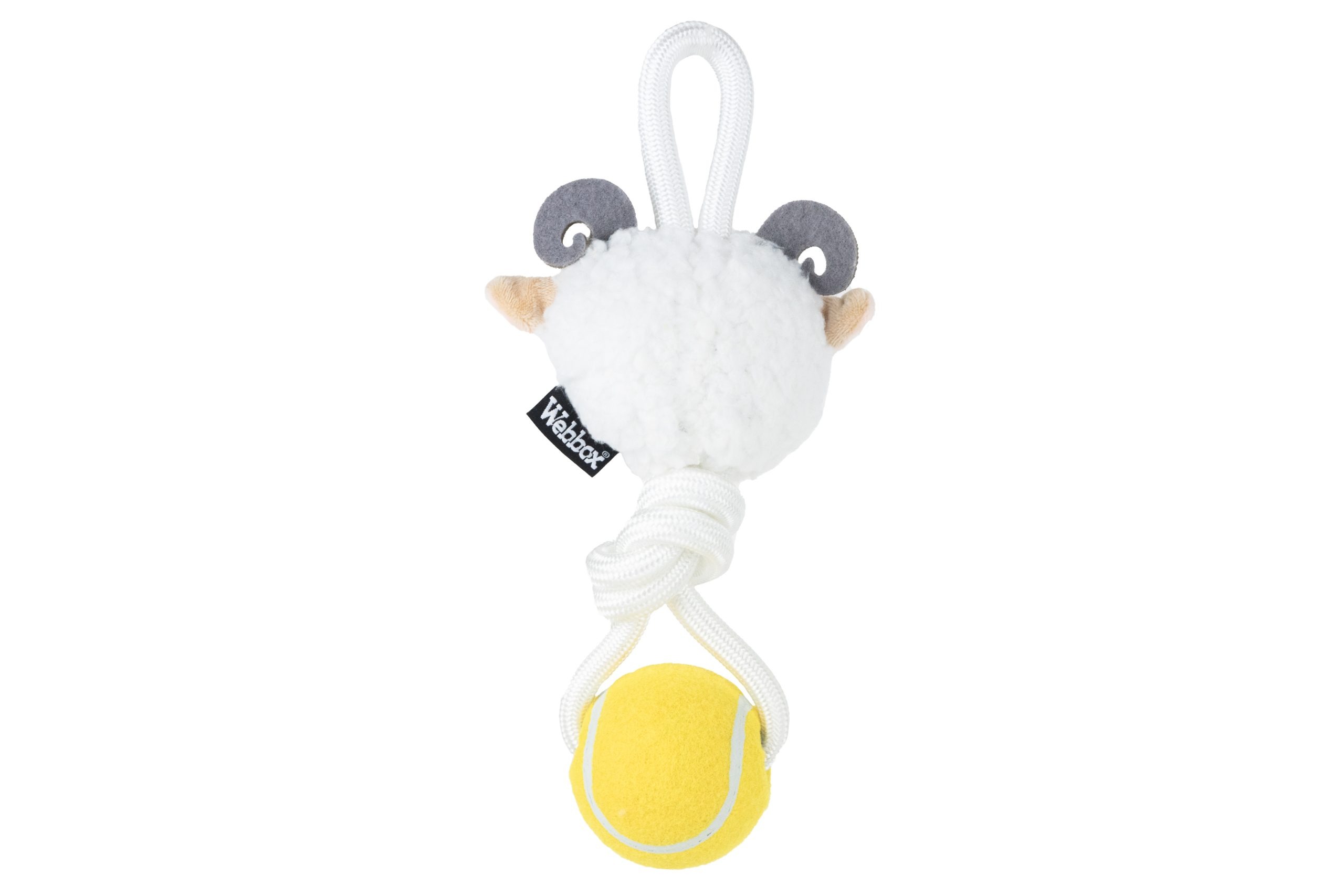 Webbox, Rope & Ball Goat Dog Toy - Image 2