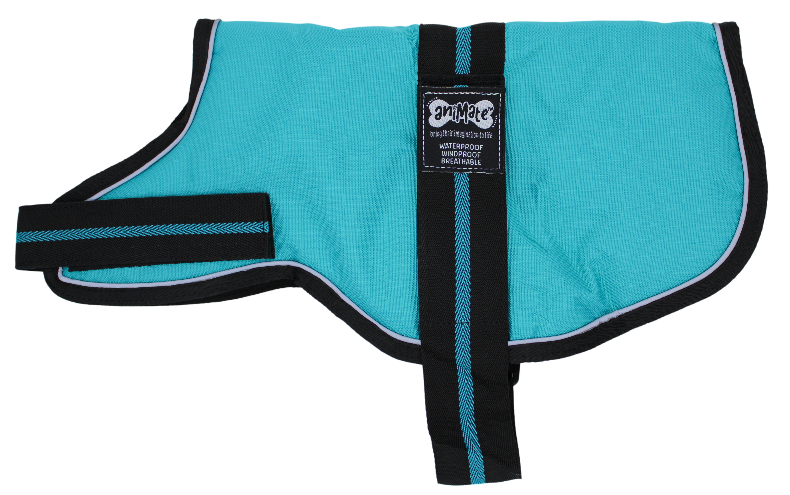 AniMate, Dachsund Padded Dog Coat Teal
