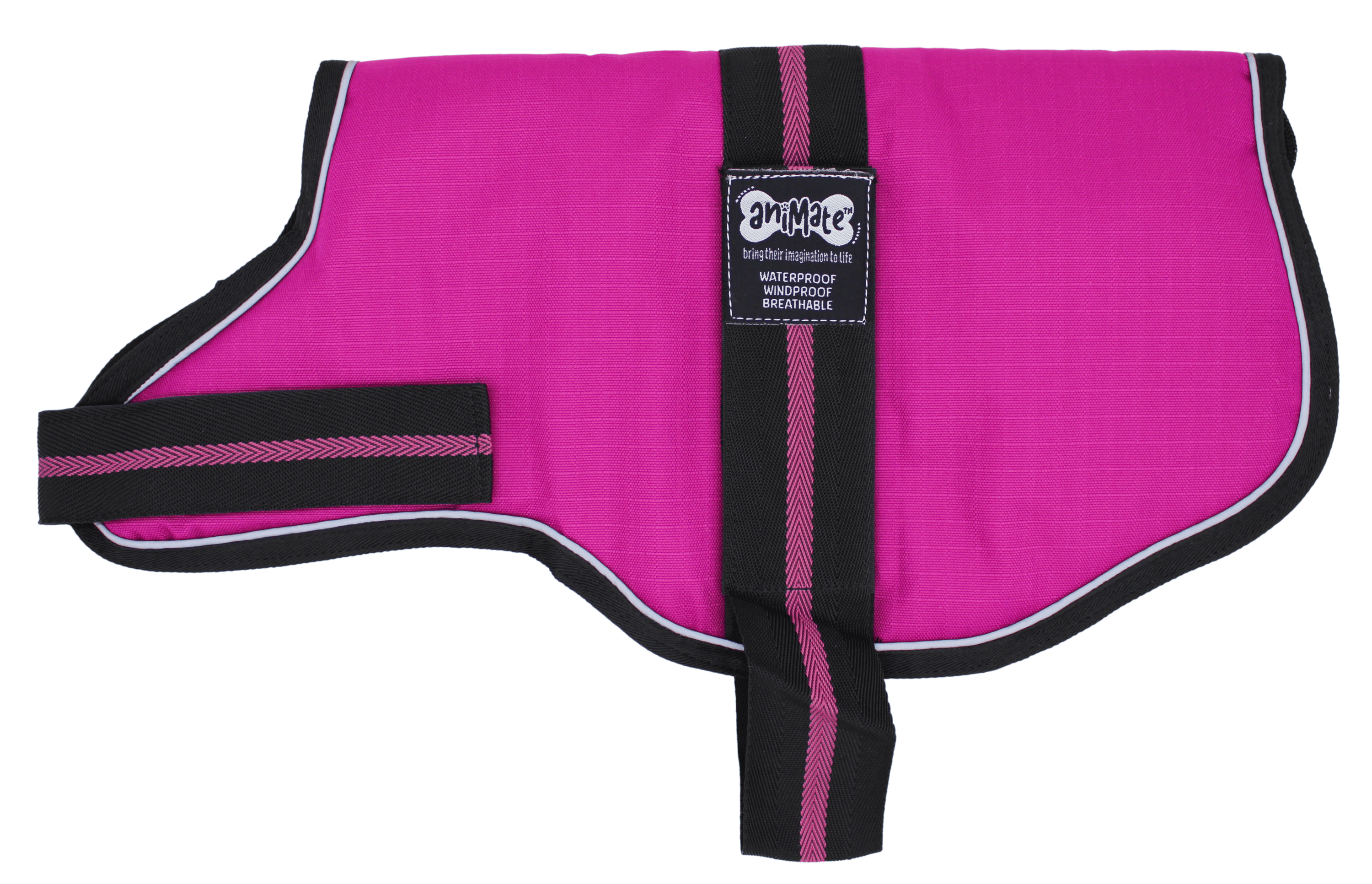 AniMate, Dachsund Padded Dog Coat Raspberry