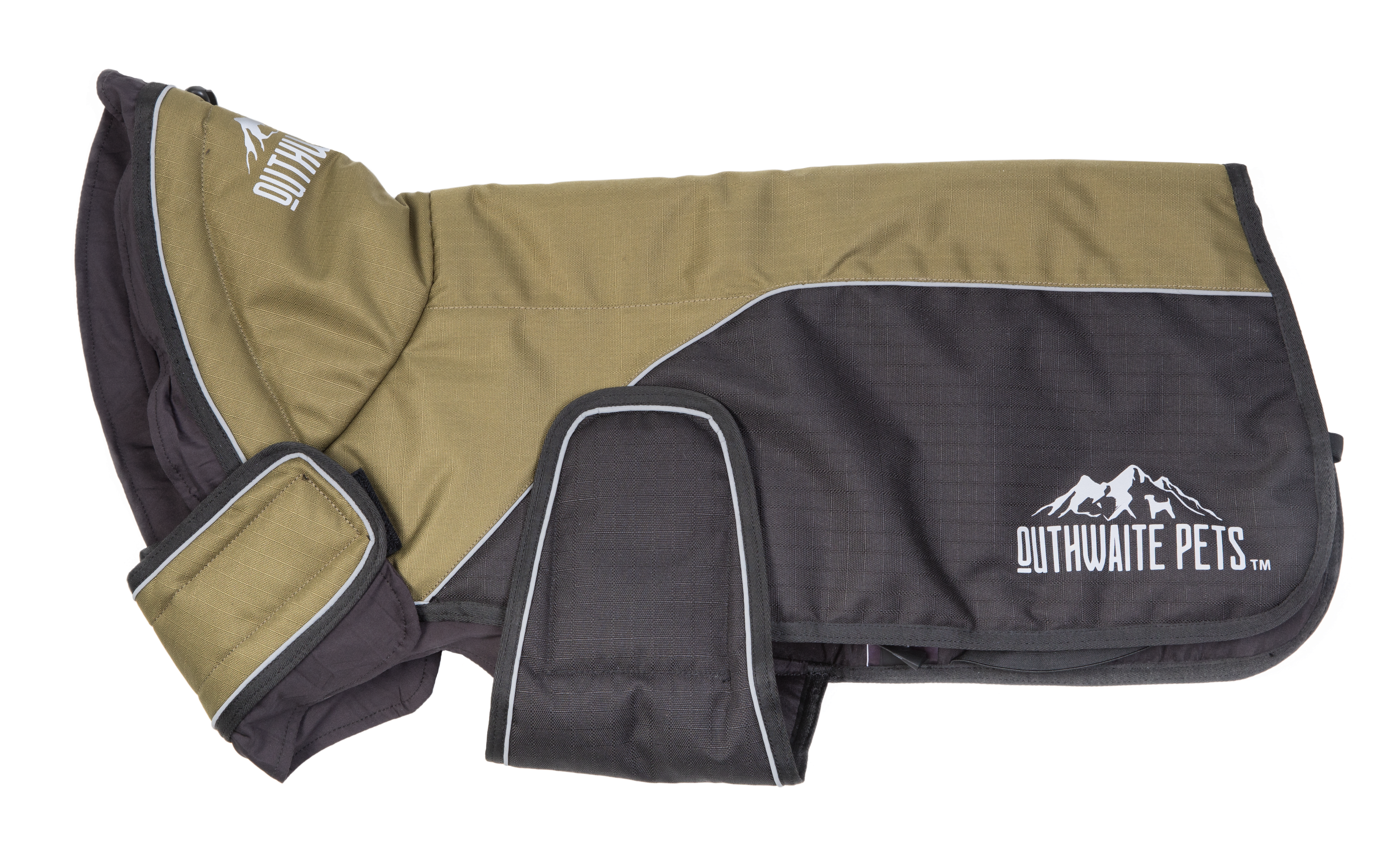 Outhwaite, Snood Dog Coat Olive/Black