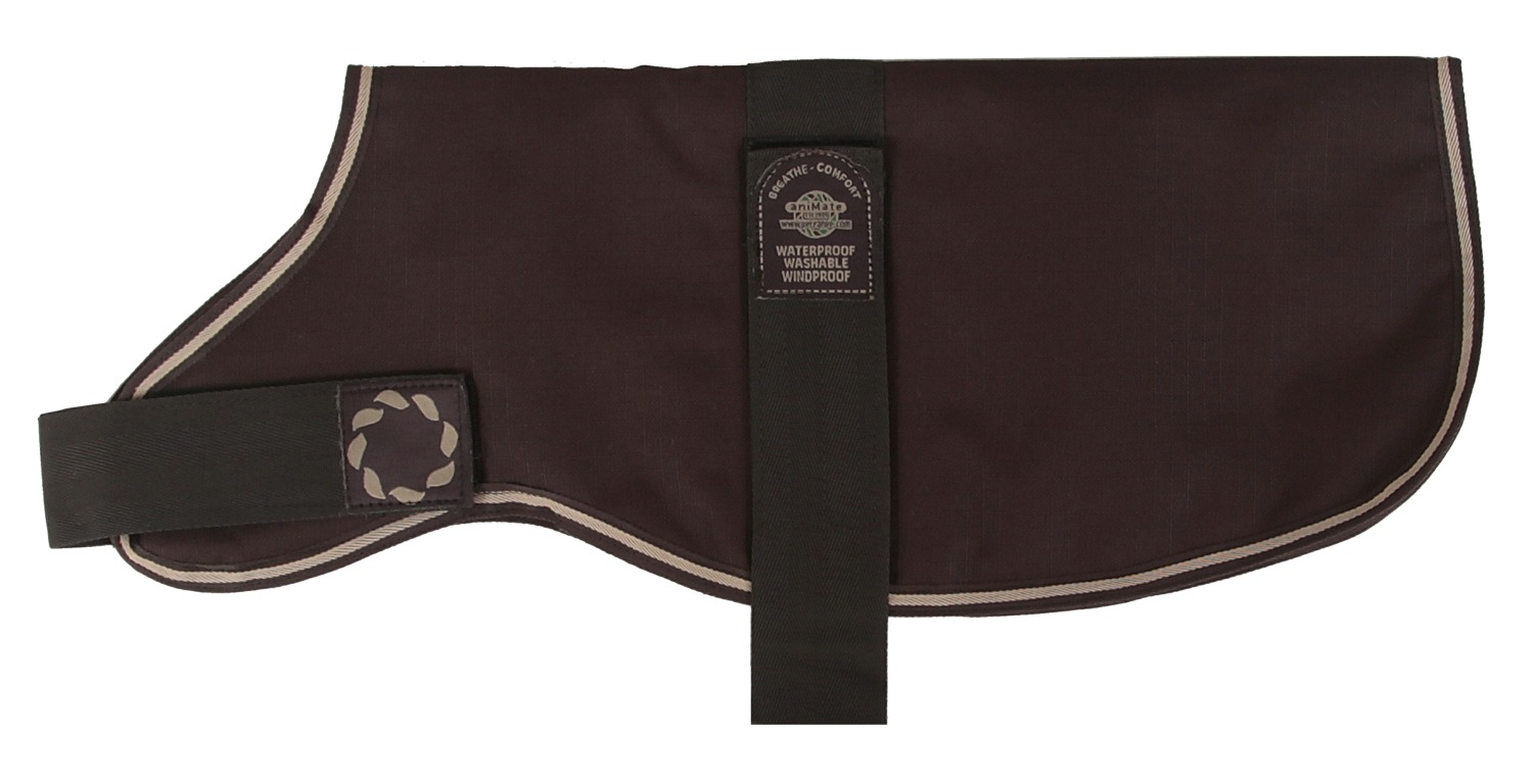 AniMate, Brown Padded Waterproof Dachshund Dog Coat