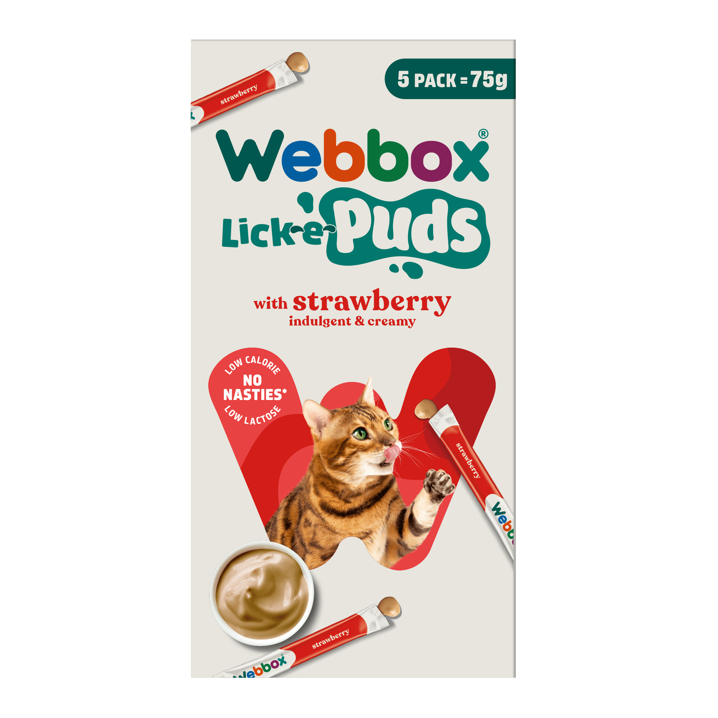 Webbox, Lick-e-Puds with Strawberry