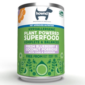 Hownd, Fresh Blueberry & Coconut Porridge with Chia & Moringa (400g)