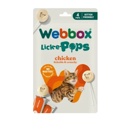 Webbox, Lick-e-Pops Chicken Cat Treats 4 Pack