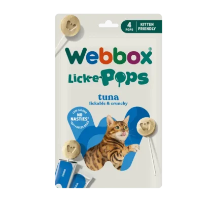 Webbox, Lick-e-Pops Tuna Cat Treats 4 Pack