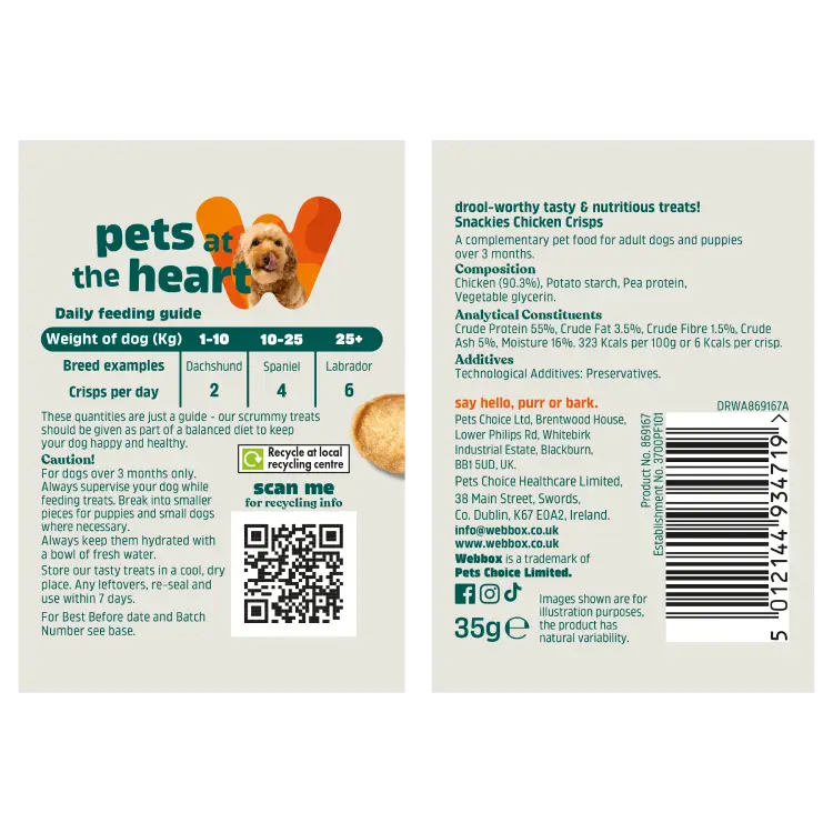 Webbox, Snackies Chicken Crisps 35g - Image 2