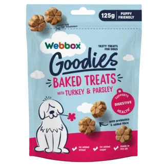 Webbox Goodies Turkey & Parsley Baked Dog Treats 125g