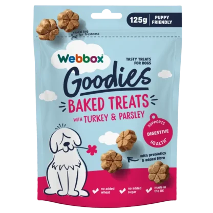 Webbox Goodies Turkey & Parsley Baked Dog Treats 125g