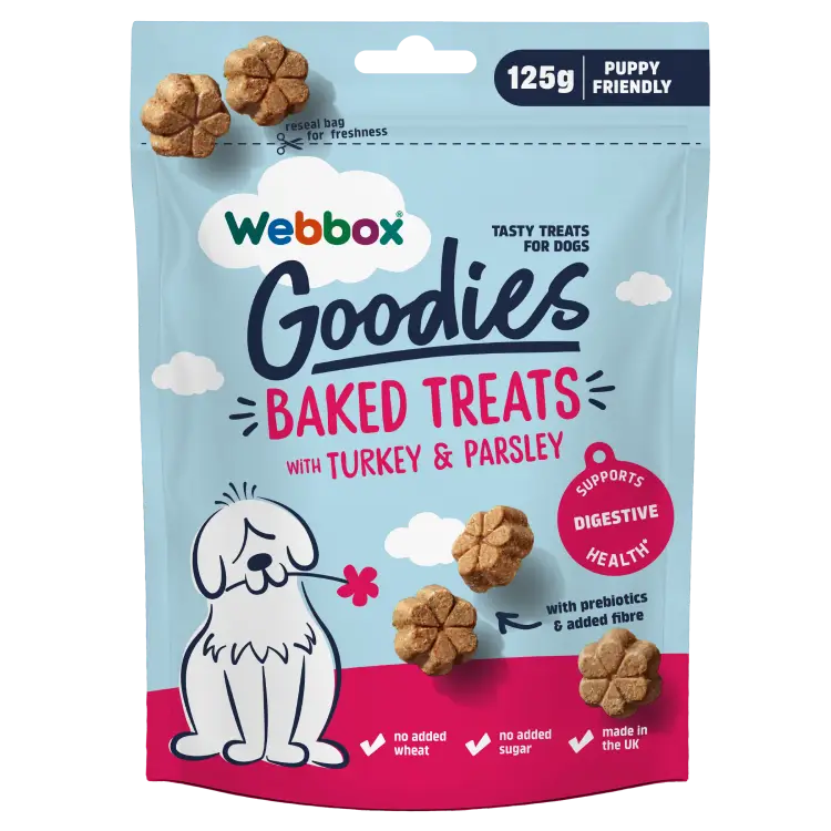 Webbox Goodies Turkey & Parsley Baked Dog Treats 125g