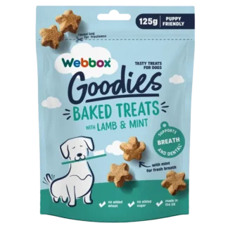 Webbox Goodies Lamb & Mint Baked Dog Treats 125g