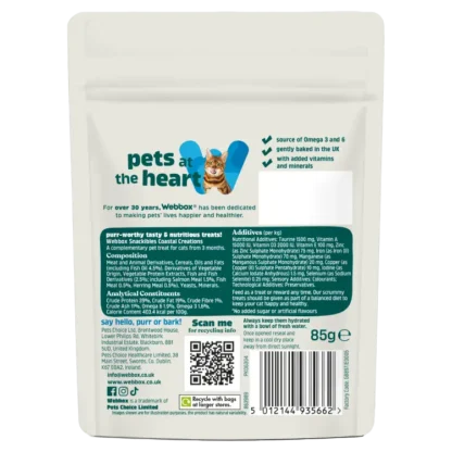 Webbox, Snackibles Coastal Creations Cat Treats 85g - Image 2