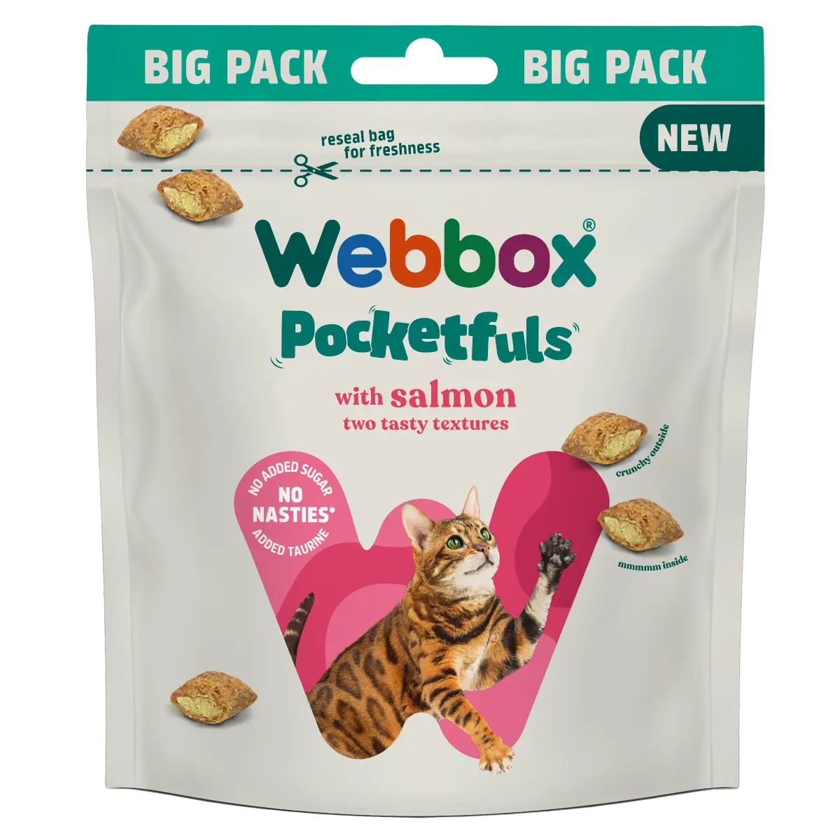 Webbox, Salmon Pocketfuls 200g Cat Treats