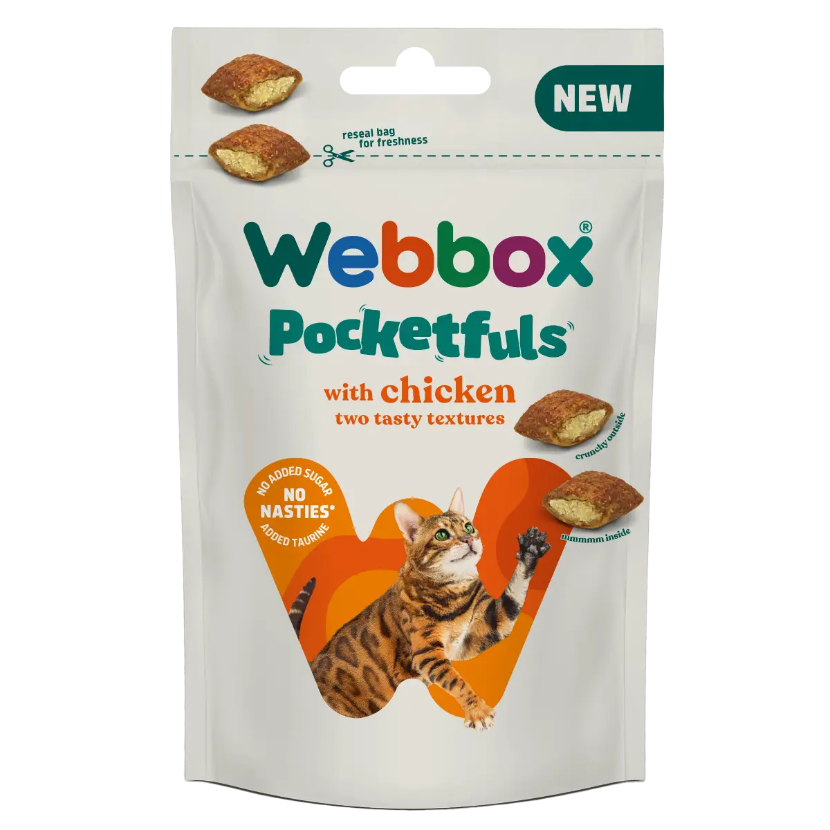 Webbox, Chicken Pocketfuls 60g Cat Treats