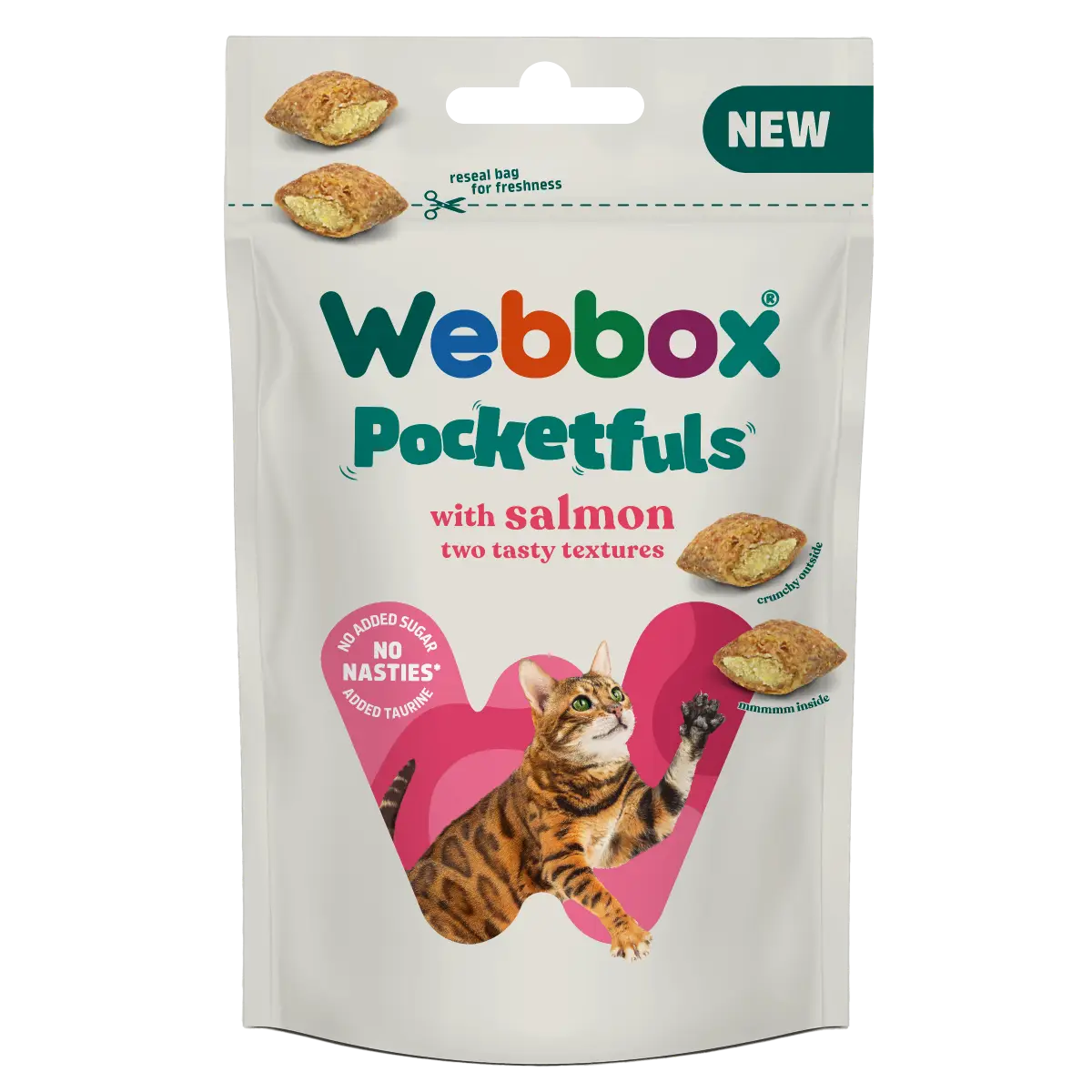 Webbox, Salmon Pocketfuls 60g Cat Treats
