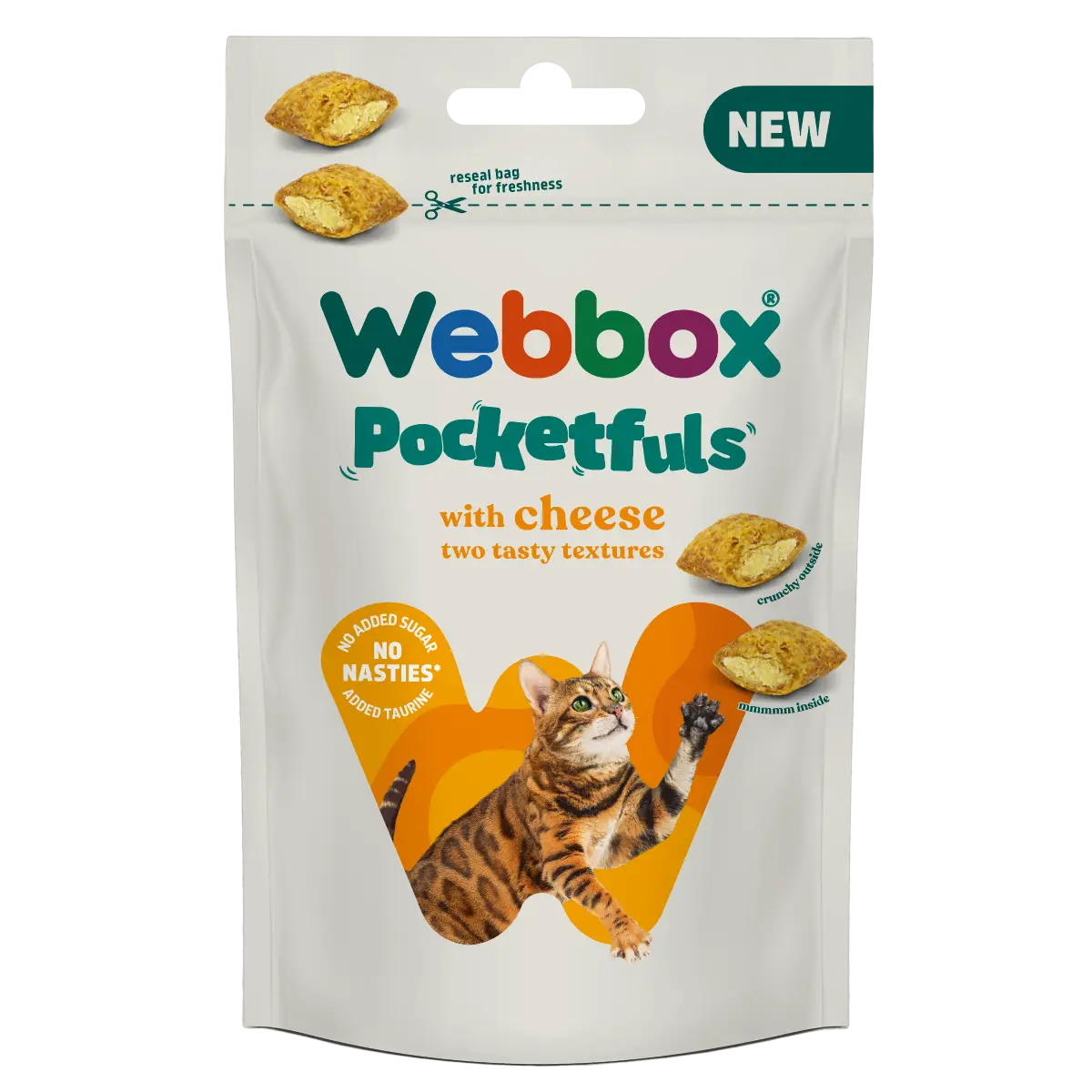 Webbox, Cheese Pocketfuls 60g Cat Treats
