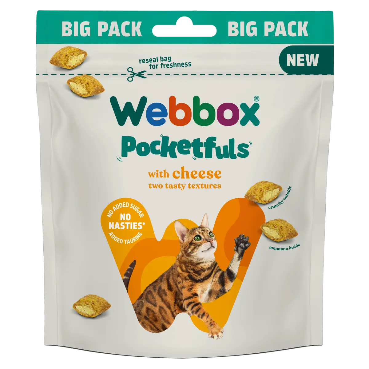 Webbox, Cheese Pocketfuls 200g Cat Treats